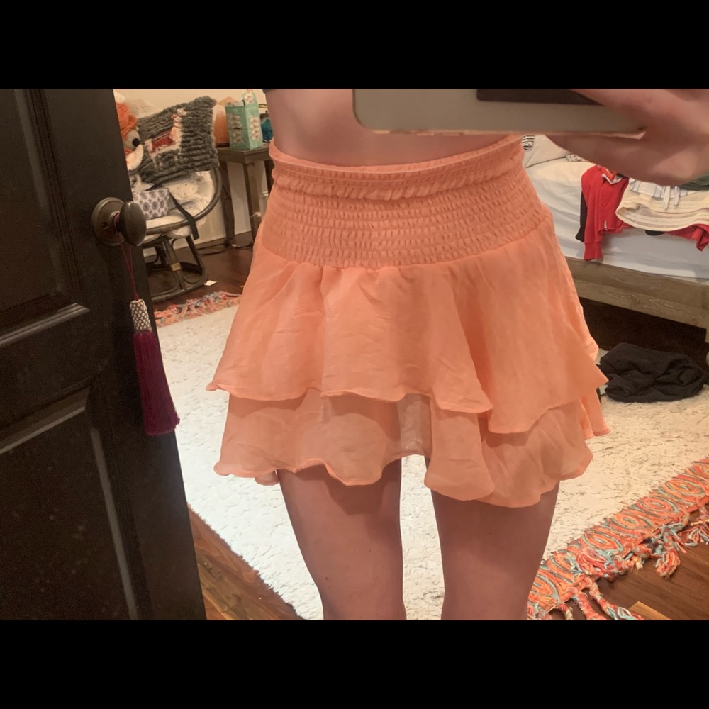 Shein blush/orange skirt